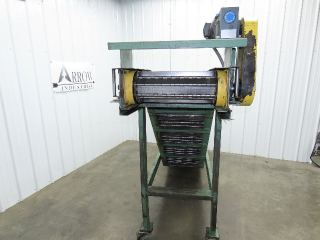 1 SHZ 18 Portable Chip Conveyor 18"Belt 40" Infeed 52" Discharge 9' 5"OAL