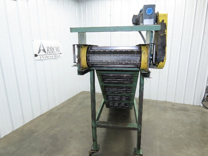 1 SHZ 18 Portable Chip Conveyor 18"Belt 40" Infeed 52" Discharge 9' 5"OAL
