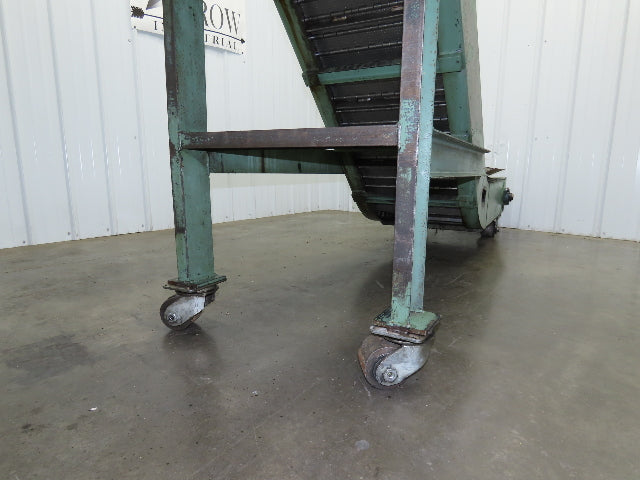 1 SHZ 18 Portable Chip Conveyor 18"Belt 40" Infeed 52" Discharge 9' 5"OAL