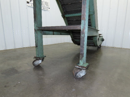 1 SHZ 18 Portable Chip Conveyor 18"Belt 40" Infeed 52" Discharge 9' 5"OAL