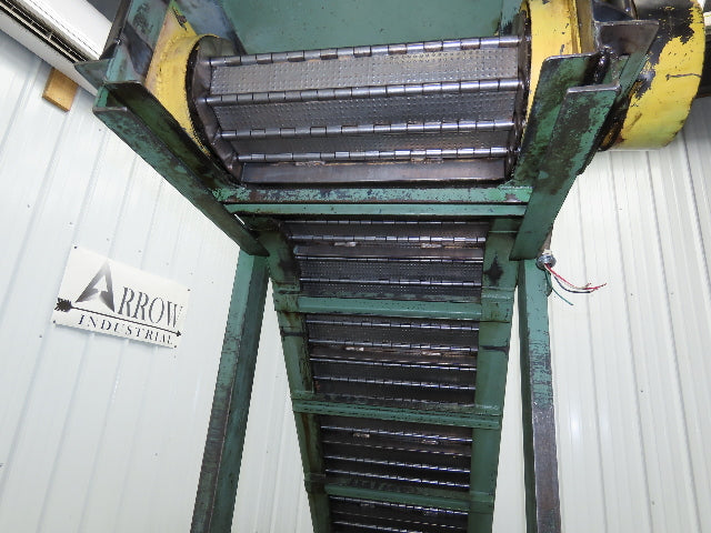 1 SHZ 18 Portable Chip Conveyor 18"Belt 40" Infeed 52" Discharge 9' 5"OAL