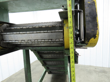 1 SHZ 18 Portable Chip Conveyor 18"Belt 40" Infeed 52" Discharge 9' 5"OAL