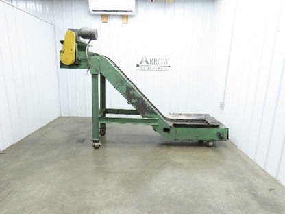 1 SHZ 18 Portable Chip Conveyor 18"Belt 40" Infeed 52" Discharge 9' 5"OAL