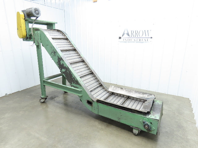 1 SHZ 18 Portable Chip Conveyor 18"Belt 40" Infeed 52" Discharge 9' 5"OAL