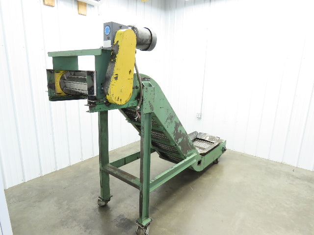 1 SHZ 18 Portable Chip Conveyor 18"Belt 40" Infeed 52" Discharge 9' 5"OAL