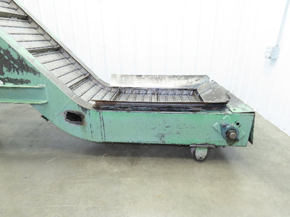 1 SHZ 18 Portable Chip Conveyor 18"Belt 40" Infeed 52" Discharge 9' 5"OAL