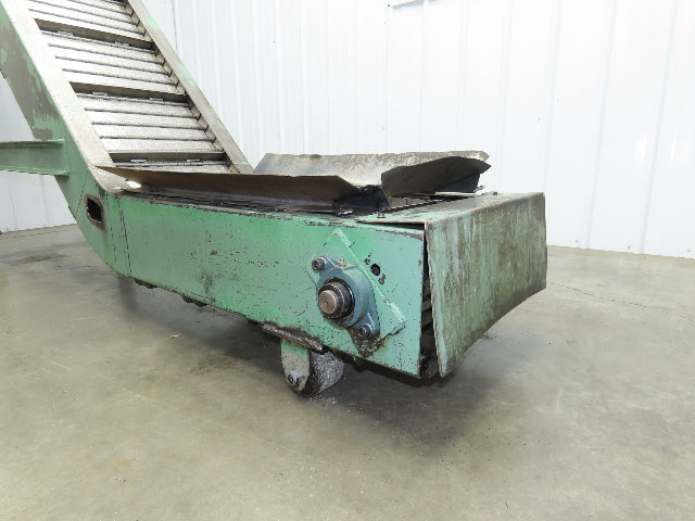1 SHZ 18 Portable Chip Conveyor 18"Belt 40" Infeed 52" Discharge 9' 5"OAL