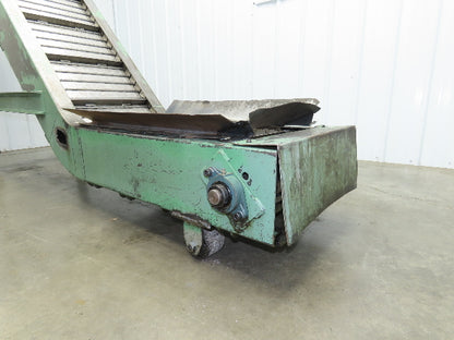 1 SHZ 18 Portable Chip Conveyor 18"Belt 40" Infeed 52" Discharge 9' 5"OAL