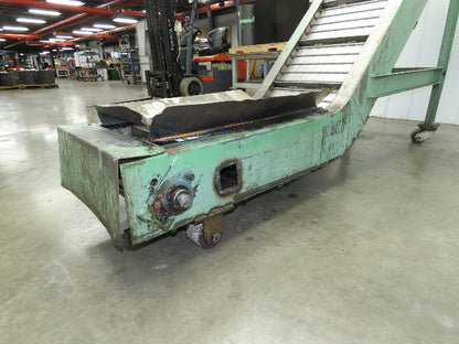 1 SHZ 18 Portable Chip Conveyor 18"Belt 40" Infeed 52" Discharge 9' 5"OAL