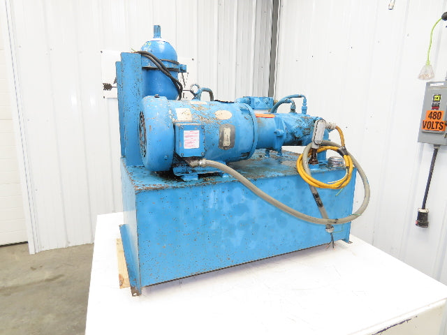 Vickers Hydraulic Power Unit 30 Gallon Tank 15 GPM 3000PSI 7-1/2Hp 230/460V 3Ph