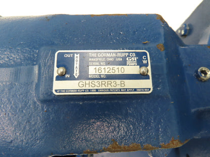 Gorman Rupp GHS3RR3-B Positive Displacement Gear Pump 3"Flanged 255GPM