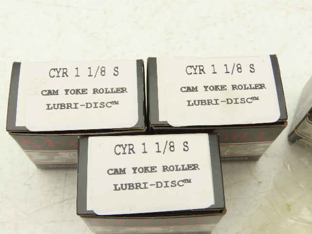 McGill CYR 1 1/8 S Cam Follower Roller .315" ID x 1.1250" OD x .627" W Lot of 4