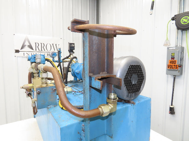 Vickers Hydraulic Power Unit 30 Gallon Tank 15GPM 3000PSI 10Hp 230/460V 3Ph