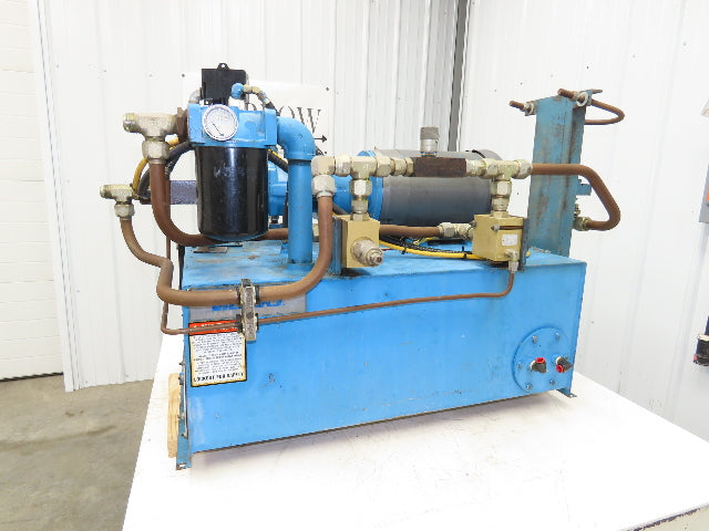 Vickers Hydraulic Power Unit 30 Gallon Tank 15GPM 3000PSI 10Hp 230/460V 3Ph