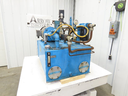 Vickers Hydraulic Power Unit 30 Gallon Tank 15GPM 3000PSI 10Hp 230/460V 3Ph