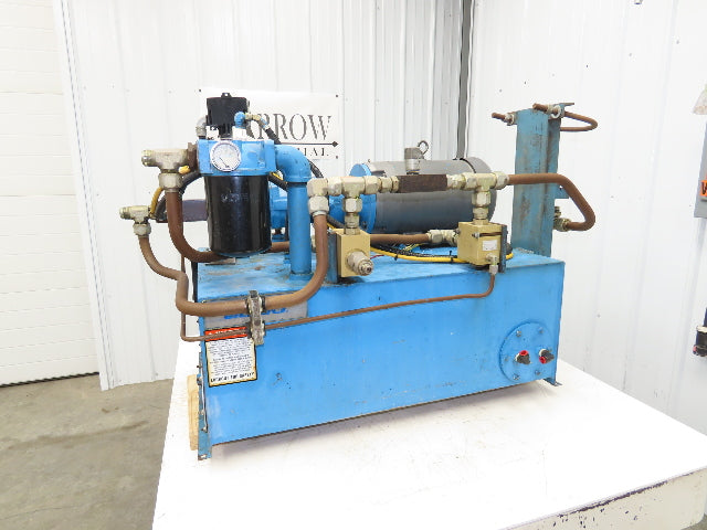 Vickers Hydraulic Power Unit 30 Gallon Tank 15GPM 3000PSI 10Hp 230/460V 3Ph