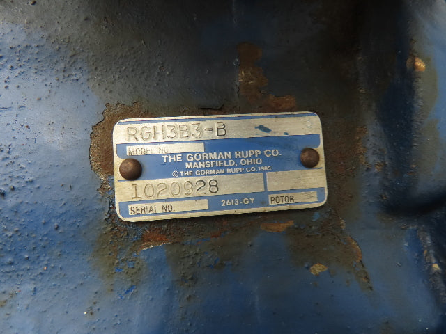 Gorman Rupp RGH3B3-B Positive Displacement Gear Pump 3"Flanged 140 GPM