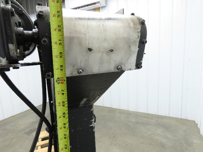 Storch 10"W Magnetic Chip Conveyor 48" Discharge 90° Incline 230/460V 11' 4"OAL
