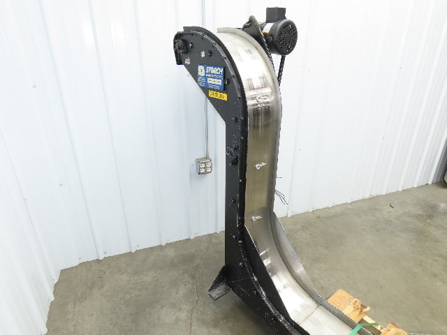 Storch 10"W Magnetic Chip Conveyor 48" Discharge 90° Incline 230/460V 11' 4"OAL