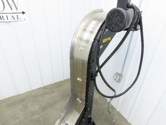 Storch 10"W Magnetic Chip Conveyor 48" Discharge 90° Incline 230/460V 11' 4"OAL