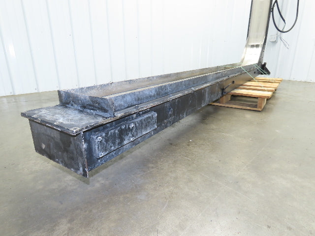 Storch 10"W Magnetic Chip Conveyor 48" Discharge 90° Incline 230/460V 11' 4"OAL