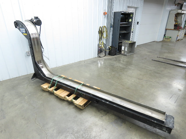 Storch 10"W Magnetic Chip Conveyor 48" Discharge 90° Incline 230/460V 11' 4"OAL