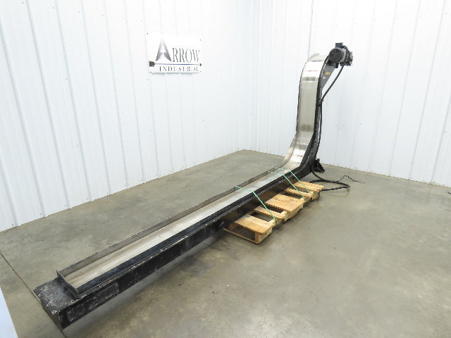 Storch 10"W Magnetic Chip Conveyor 48" Discharge 90° Incline 230/460V 11' 4"OAL