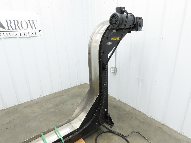 Storch 10"W Magnetic Chip Conveyor 48" Discharge 90° Incline 230/460V 11' 4"OAL