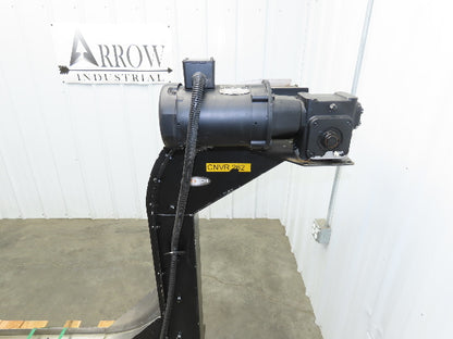 Storch 10"W Magnetic Chip Conveyor 48" Discharge 90° Incline 230/460V 11' 4"OAL