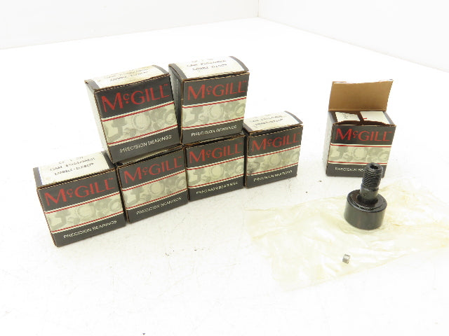 McGill CF 1 SB Cam Follower Roller 1" OD x .6250" Width 7/16"-20 Stud Lot of 7