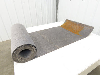 24"W x 20'L Gray Felt Fabric Conveyor Belt Soft Top Reversible 5/32"Thick