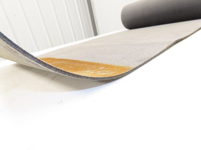 24"W x 20'L Gray Felt Fabric Conveyor Belt Soft Top Reversible 5/32"Thick