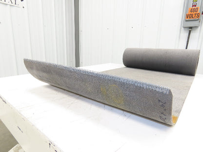24"W x 20'L Gray Felt Fabric Conveyor Belt Soft Top Reversible 5/32"Thick