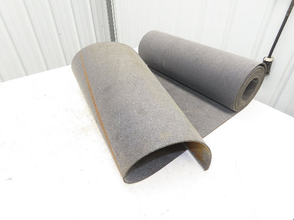 24"W x 20'L Gray Felt Fabric Conveyor Belt Soft Top Reversible 5/32"Thick