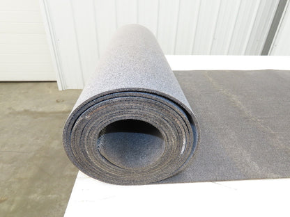 24"W x 20'L Gray Felt Fabric Conveyor Belt Soft Top Reversible 5/32"Thick