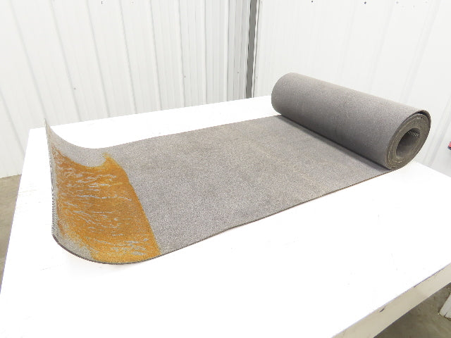 24"W x 20'L Gray Felt Fabric Conveyor Belt Soft Top Reversible 5/32"Thick