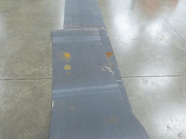 24"W x 20'L Gray Felt Fabric Conveyor Belt Soft Top Reversible 5/32"Thick