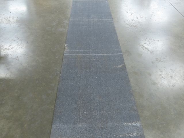 24"W x 20'L Gray Felt Fabric Conveyor Belt Soft Top Reversible 5/32"Thick