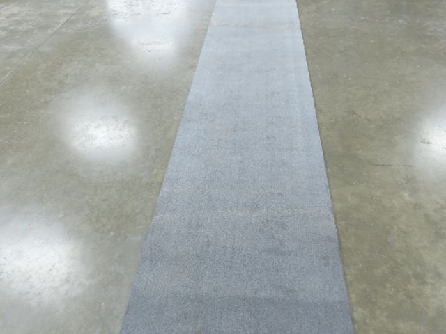 24"W x 20'L Gray Felt Fabric Conveyor Belt Soft Top Reversible 5/32"Thick