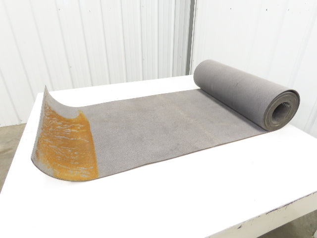 24"W x 20'L Gray Felt Fabric Conveyor Belt Soft Top Reversible 5/32"Thick