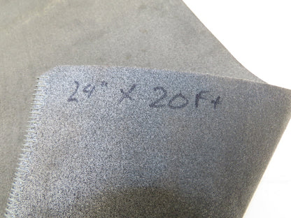 24"W x 20'L Gray Felt Fabric Conveyor Belt Soft Top Reversible 5/32"Thick