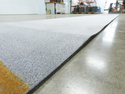 24"W x 20'L Gray Felt Fabric Conveyor Belt Soft Top Reversible 5/32"Thick