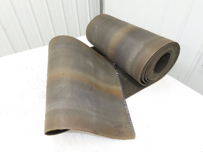 24"W x 20' Rough Grip Top Rubber Conveyor Belt 2-Ply Black 20' Length
