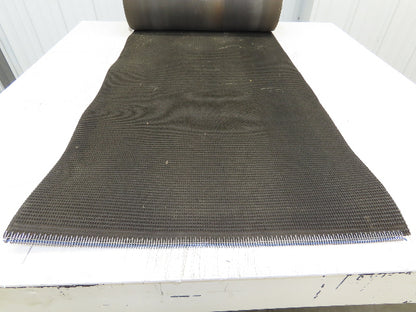 24"W x 20' Rough Grip Top Rubber Conveyor Belt 2-Ply Black 20' Length
