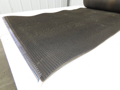 24"W x 20' Rough Grip Top Rubber Conveyor Belt 2-Ply Black 20' Length