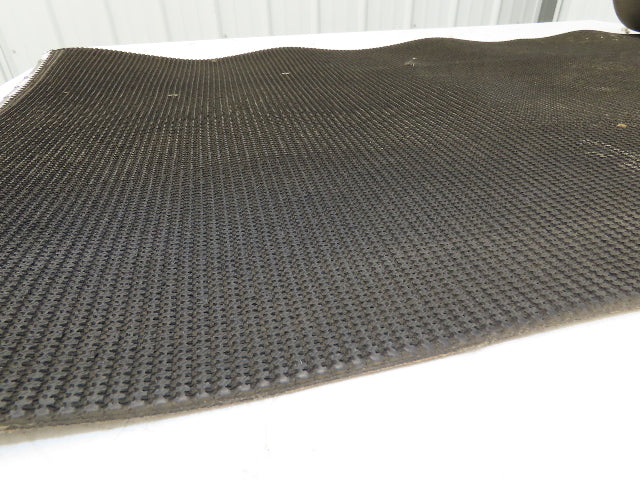 24"W x 20' Rough Grip Top Rubber Conveyor Belt 2-Ply Black 20' Length