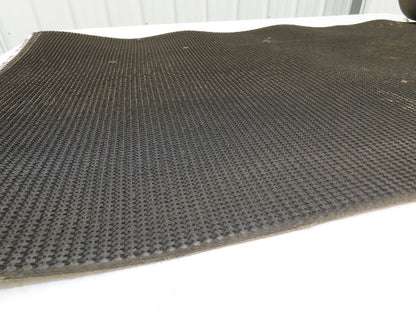 24"W x 20' Rough Grip Top Rubber Conveyor Belt 2-Ply Black 20' Length