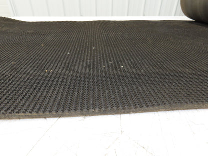 24"W x 25' Rough Grip Top Rubber Conveyor Belt 2-Ply Black 25' Length