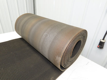 24"W x 25' Rough Grip Top Rubber Conveyor Belt 2-Ply Black 25' Length