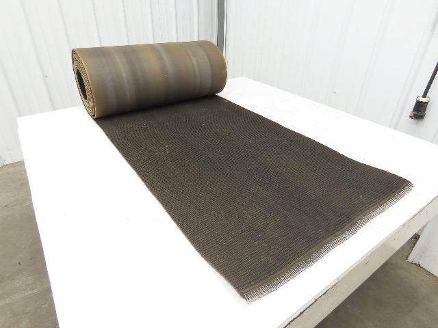 24"W x 25' Rough Grip Top Rubber Conveyor Belt 2-Ply Black 25' Length